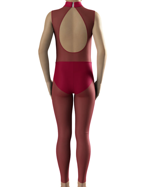 ALEXA Unitard Base - Burgundy